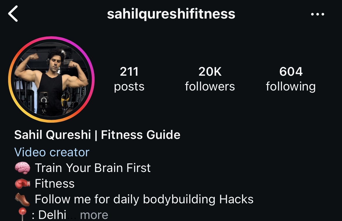 Sahil Qureshi after